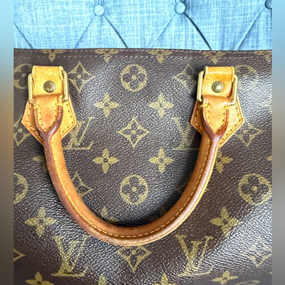 Louis Vuitton Speedy 30 Monogram Canvas Bag Brown LV Authentic - Picture 4 of 16